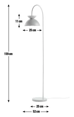 Habitat Dasni Floor Lamp - Marble & Brass -Habitat Store 9598867 R E001