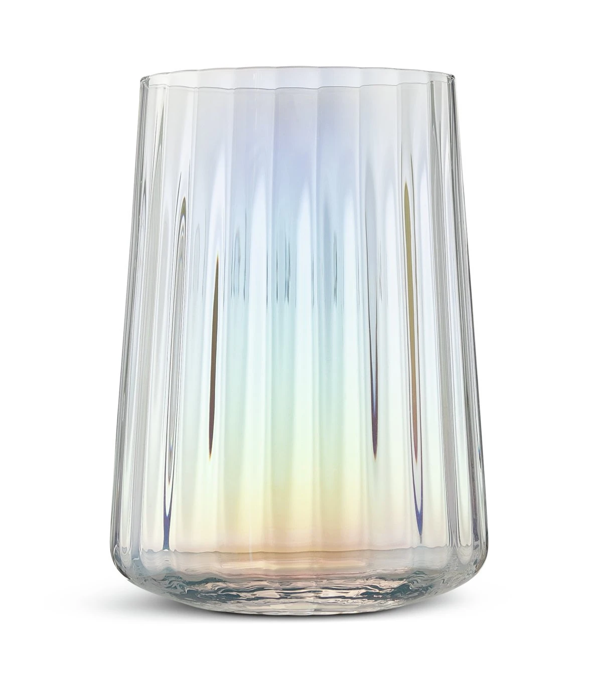 Habitat Iridescent Lustre Fluted Hi Ball Glasses 3 Habitat Iridescent Lustre Fluted Hi Ball Glasses - Image 3