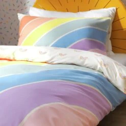 New Arrival 17 Habitat Kids Rainbow Panel Multicolour Bedding Set - Toddler
