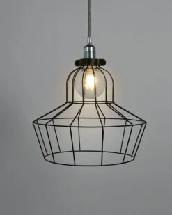 Habitat Indus Large Country Wire Shade - Black -Habitat Store 9602928 R Z003C