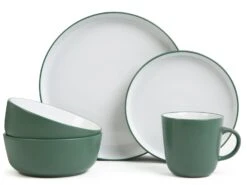 Habitat Two Tone 16 Piece Stoneware Dinner Set