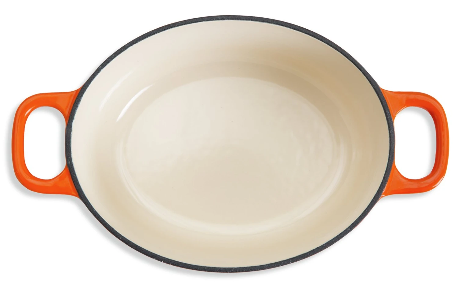 Habitat 2.4Litre Oval Cast Iron Casserole Dish - Orange 3 Habitat 2.4Litre Oval Cast Iron Casserole Dish - Orange - Image 3