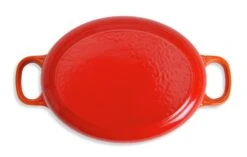 Habitat 2.4Litre Oval Cast Iron Casserole Dish - Orange 9 Habitat 2.4Litre Oval Cast Iron Casserole Dish - Orange -Habitat Store 9606766 R Z004A