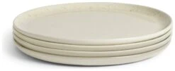 Habitat Evora 4 Piece Stoneware Side Plates - Natural