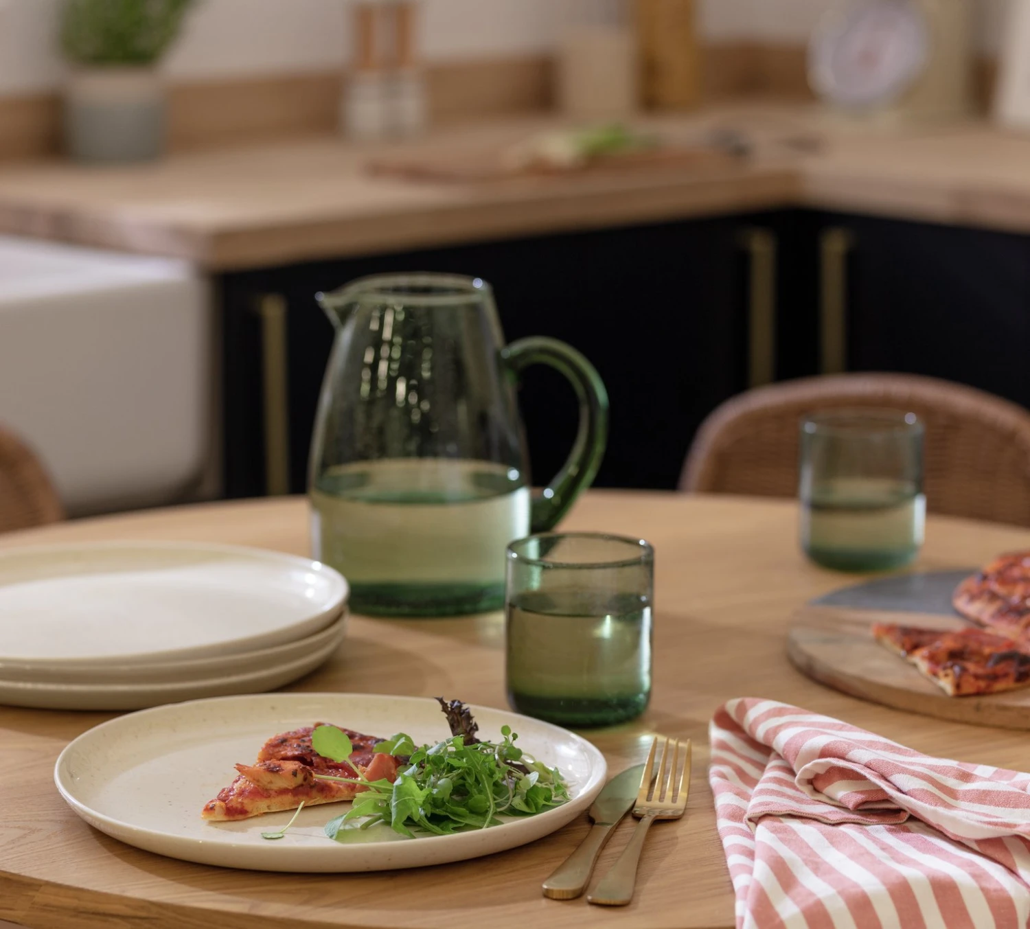 Habitat Evora 4 Piece Stoneware Side Plates - Natural 2 Habitat Evora 4 Piece Stoneware Side Plates - Natural - Image 2