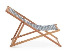 Habitat Folding Wooden Garden Deck Chair - Blue -Habitat Store 9607703 R Z004A