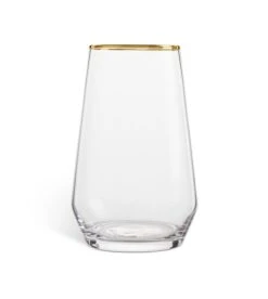 Habitat Set Of 4 Gold Rim Hi Ball Glasses 7 Habitat Set Of 4 Gold Rim Hi Ball Glasses -Habitat Store 9608018 R Z002A