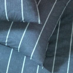 Habitat Cotton Modern Country Stripe Navy Bedding Set-Single -Habitat Store 9608740 R Z003A