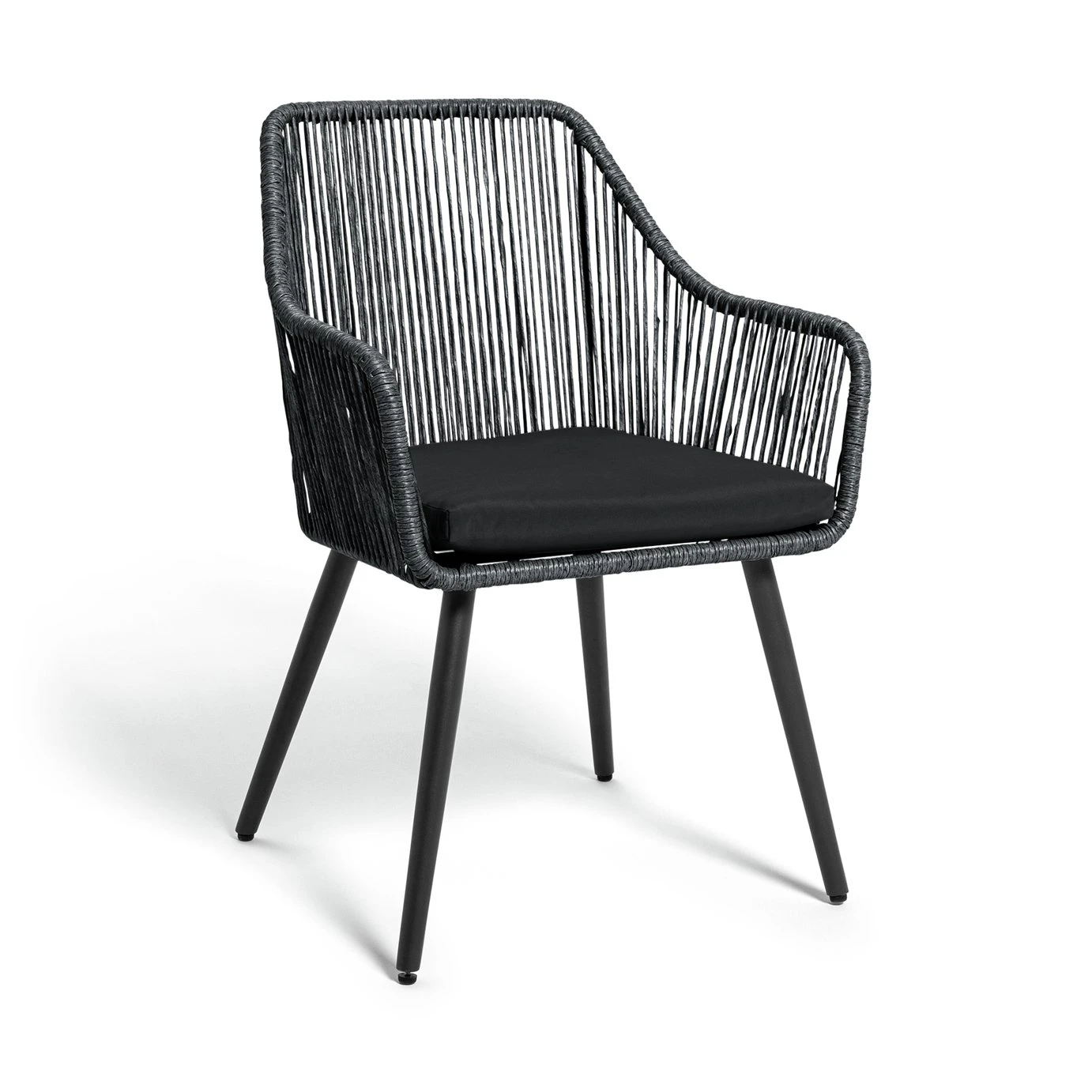 Habitat Malta 4 Seater Rattan Effect Patio Set - Black 7 Habitat Malta 4 Seater Rattan Effect Patio Set - Black - Image 7