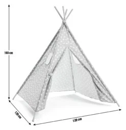 Habitat Kids Grey Stars Teepee Tent -Habitat Store 9611005 R E001