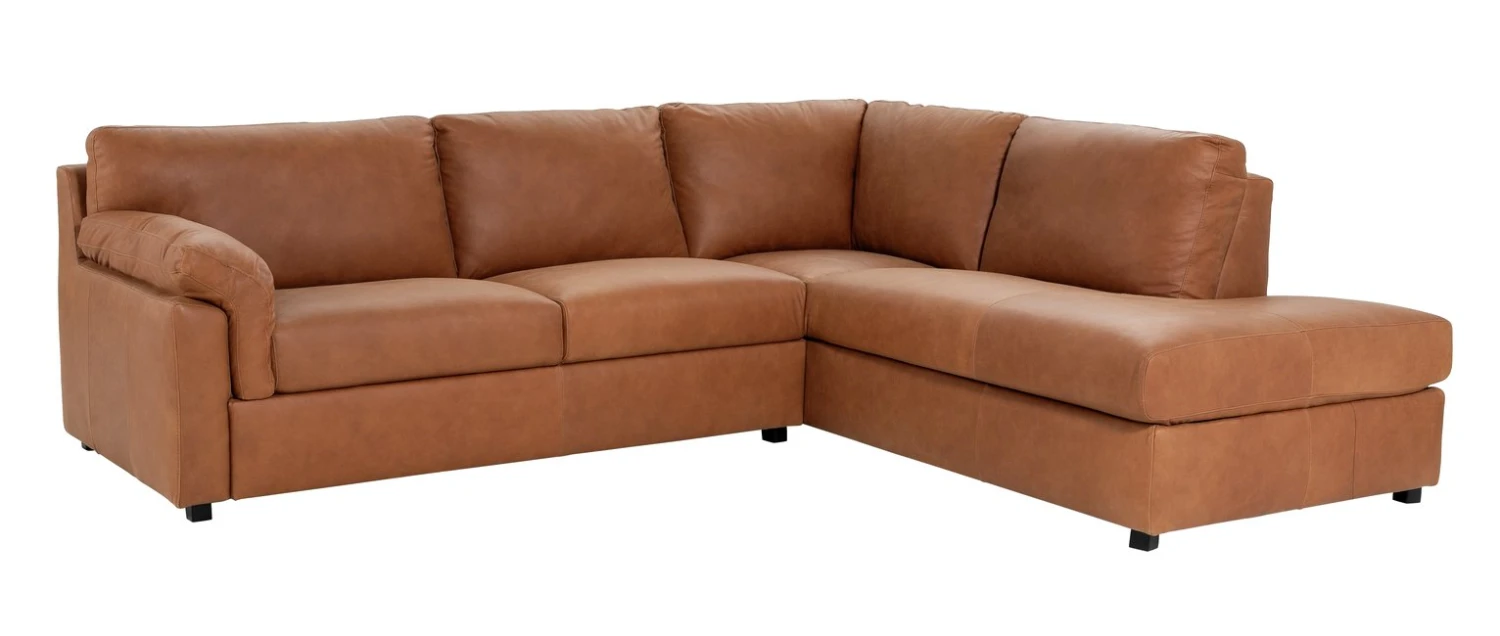 Habitat Florence LeatherRight Hand Corner Chaise Sofa - Tan 1 Habitat Florence LeatherRight Hand Corner Chaise Sofa - Tan