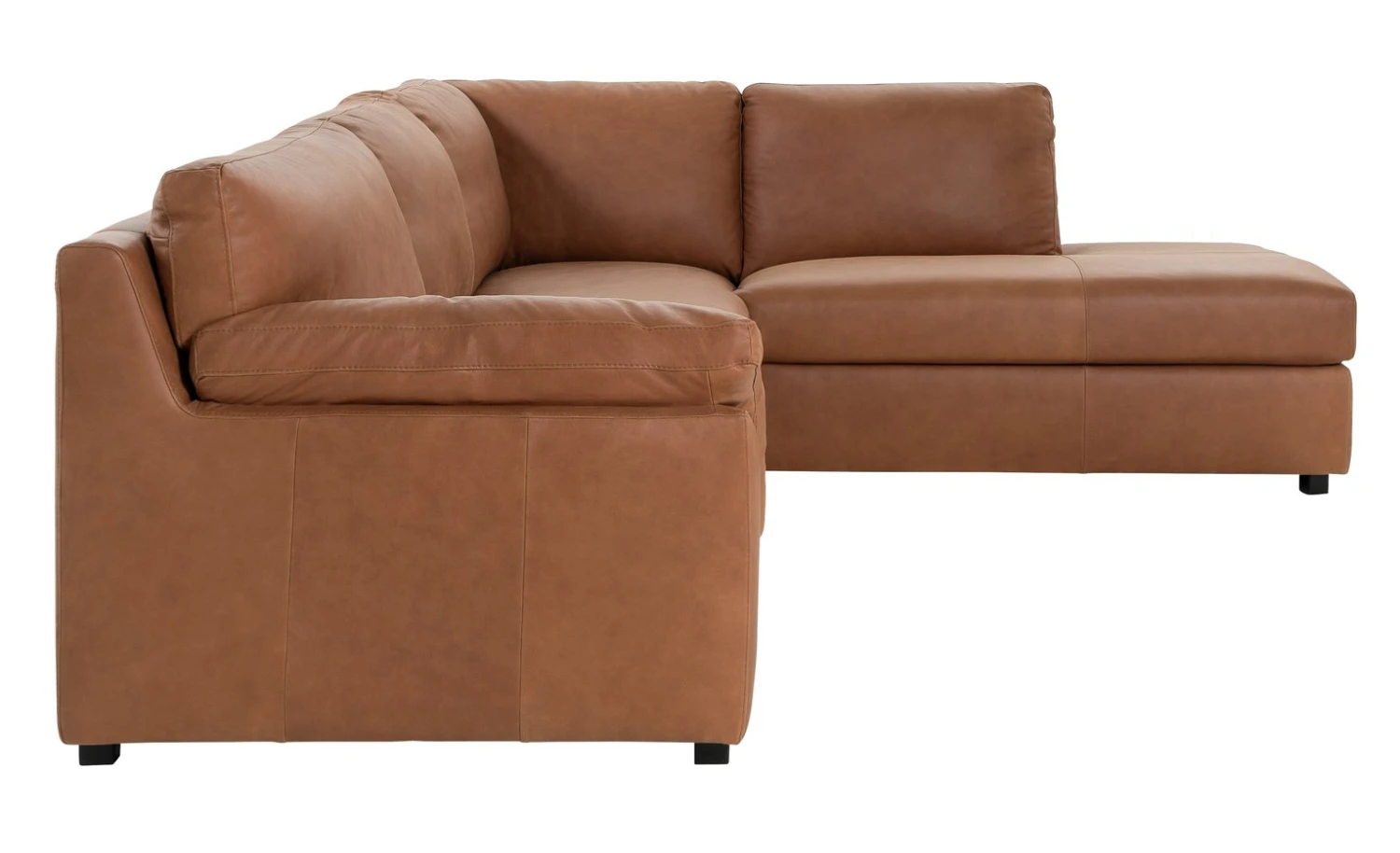 Habitat Florence LeatherRight Hand Corner Chaise Sofa - Tan 6 Habitat Florence LeatherRight Hand Corner Chaise Sofa - Tan - Image 6