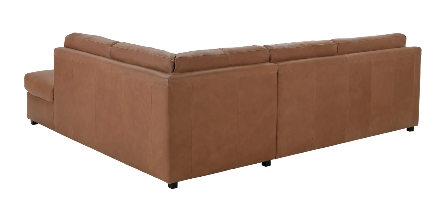 Habitat Florence LeatherRight Hand Corner Chaise Sofa - Tan 7 Habitat Florence LeatherRight Hand Corner Chaise Sofa - Tan - Image 7