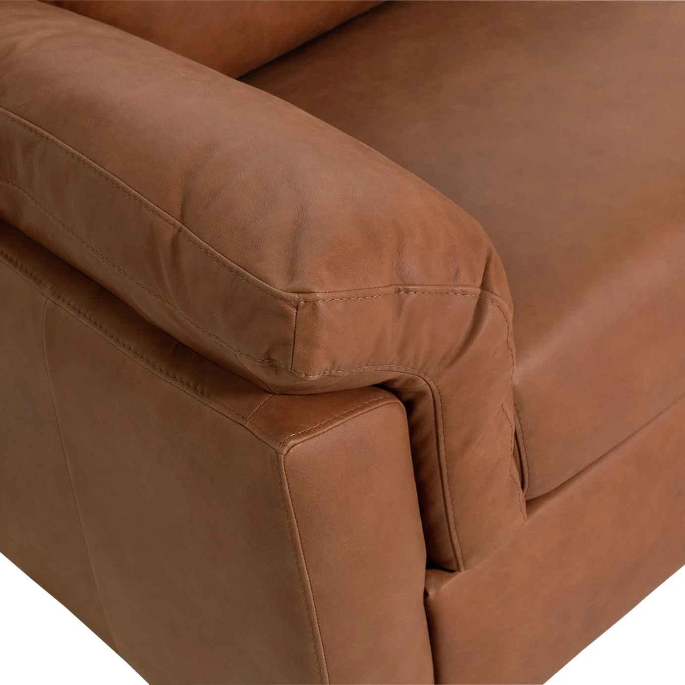 Habitat Florence LeatherRight Hand Corner Chaise Sofa - Tan 8 Habitat Florence LeatherRight Hand Corner Chaise Sofa - Tan - Image 8
