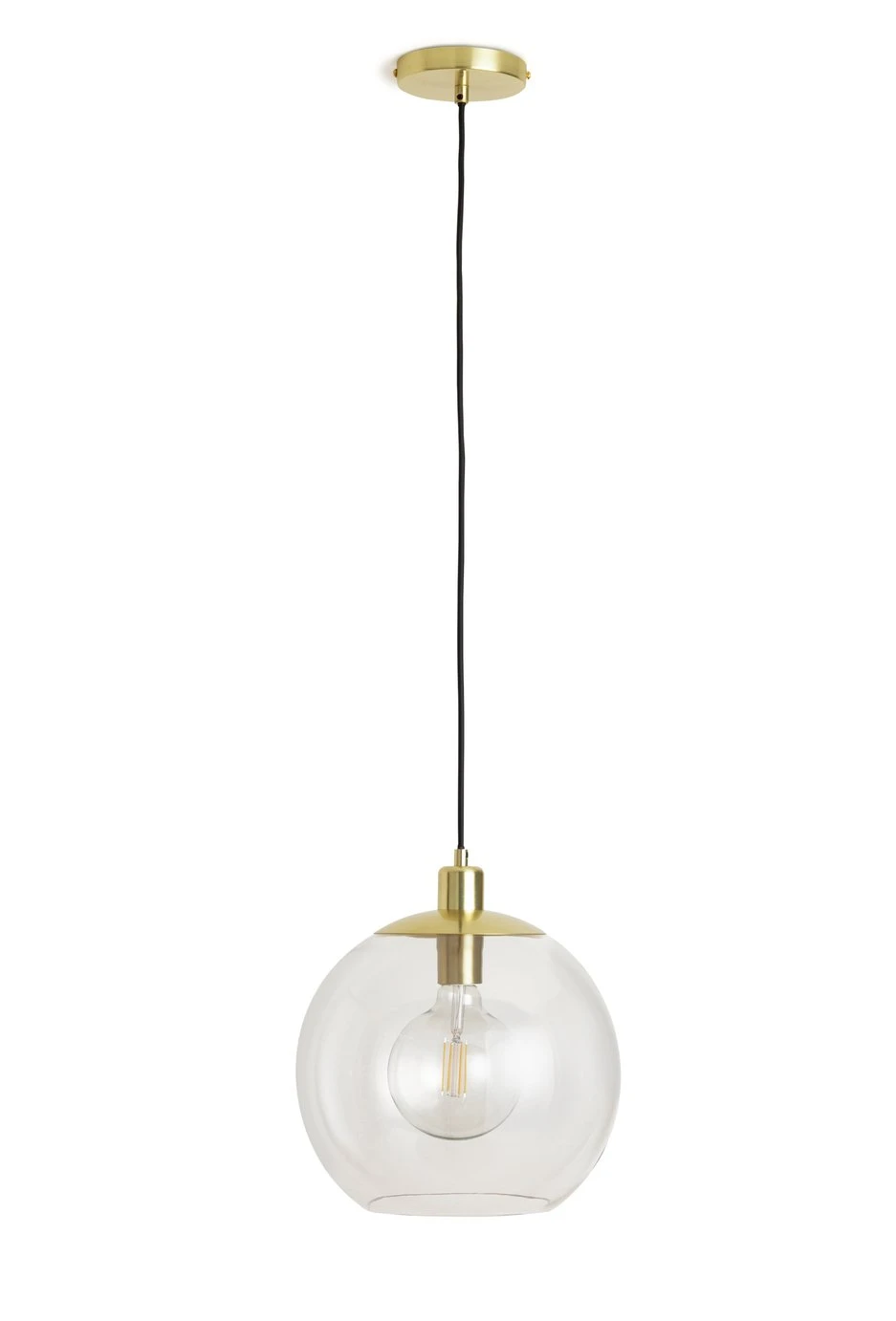 Habitat Coleman Metal Pendant Light - Gold 3 Habitat Coleman Metal Pendant Light - Gold - Image 3