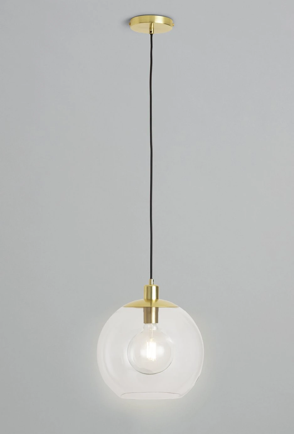 Habitat Coleman Metal Pendant Light - Gold 2 Habitat Coleman Metal Pendant Light - Gold - Image 2