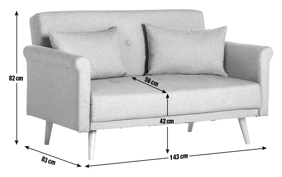 Habitat Evie Fabric 2 Seater Sofa In A Box - Navy Blue 11 Habitat Evie Fabric 2 Seater Sofa In A Box - Navy Blue - Image 11