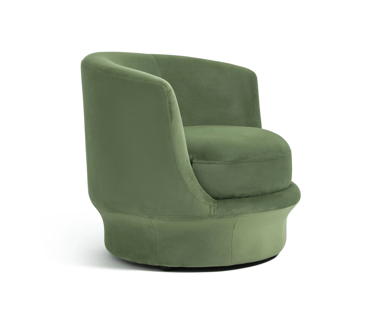 Habitat Ronda Velvet Accent Chair - Olive Green 7 Habitat Ronda Velvet Accent Chair - Olive Green - Image 7