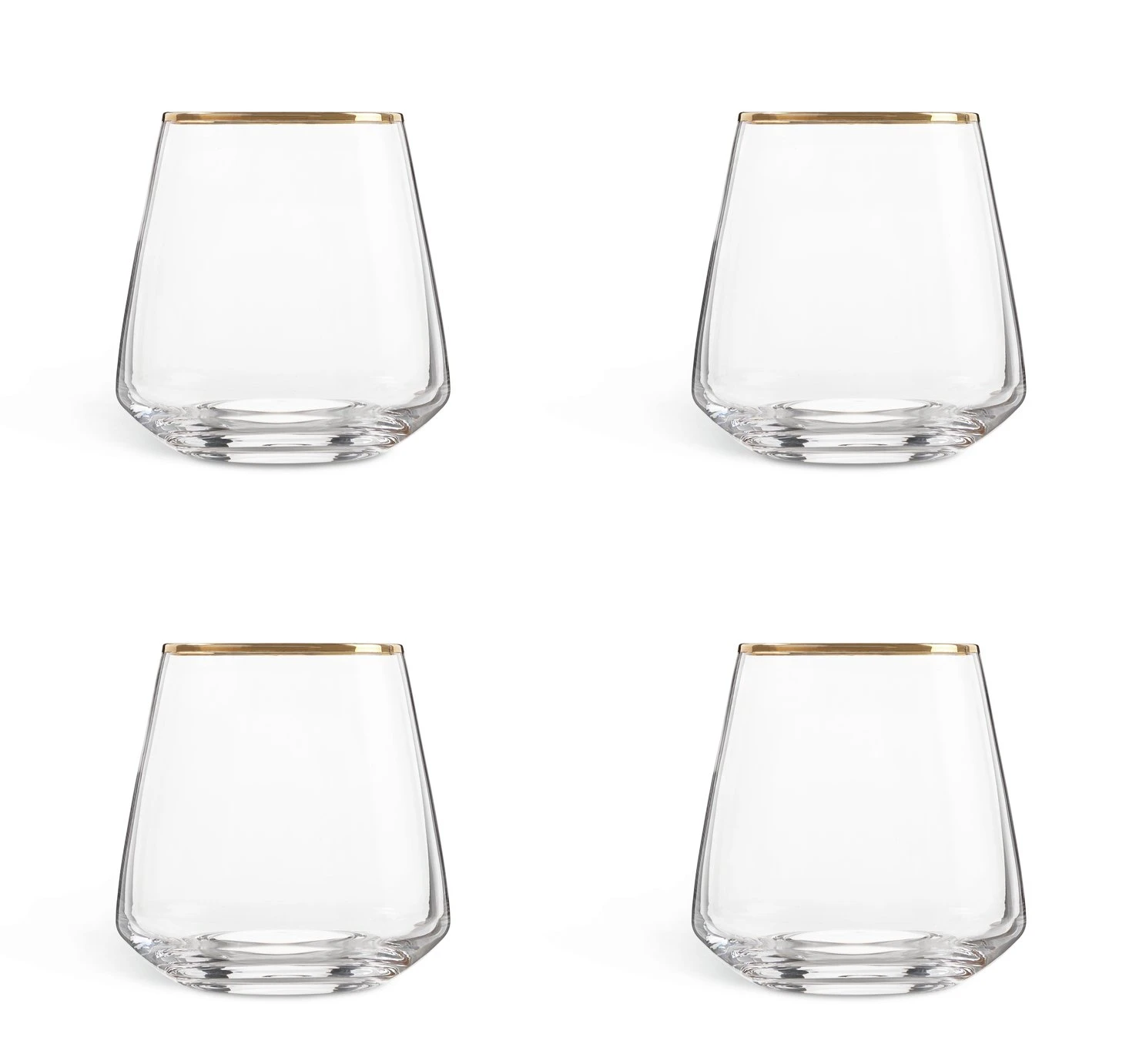 Habitat Set Of 4 Gold Rim Tumbler 1 Habitat Set Of 4 Gold Rim Tumbler