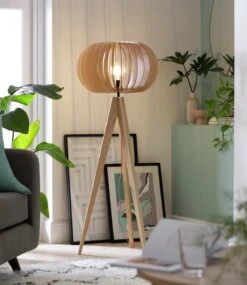 Habitat Achille Ash Wooden Tripod Floor Lamp - Oak 19 Habitat Achille Ash Wooden Tripod Floor Lamp - Oak -Habitat Store 9615489 R Z002C