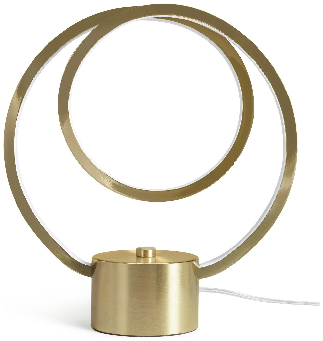Habitat Pill Metal LED Table Lamp - Brushed Brass 2 Habitat Pill Metal LED Table Lamp - Brushed Brass - Image 2