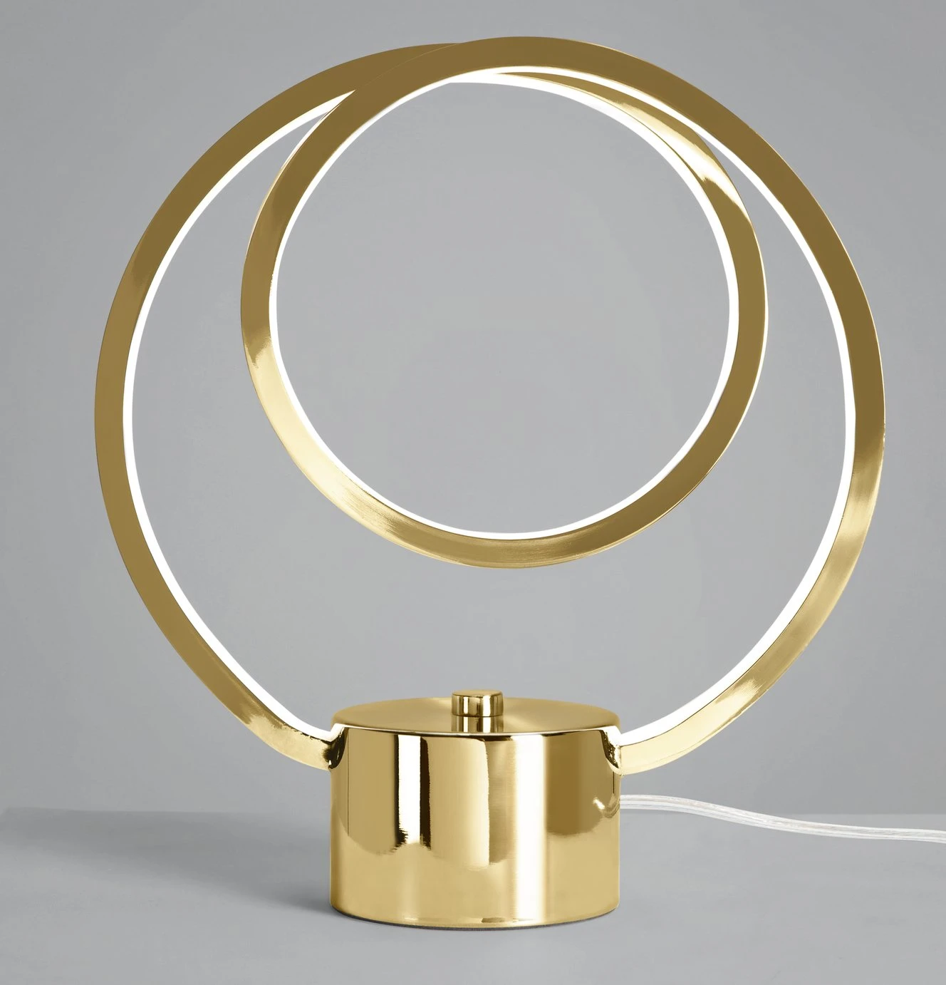 Habitat Pill Metal LED Table Lamp - Brushed Brass 7 Habitat Pill Metal LED Table Lamp - Brushed Brass - Image 7