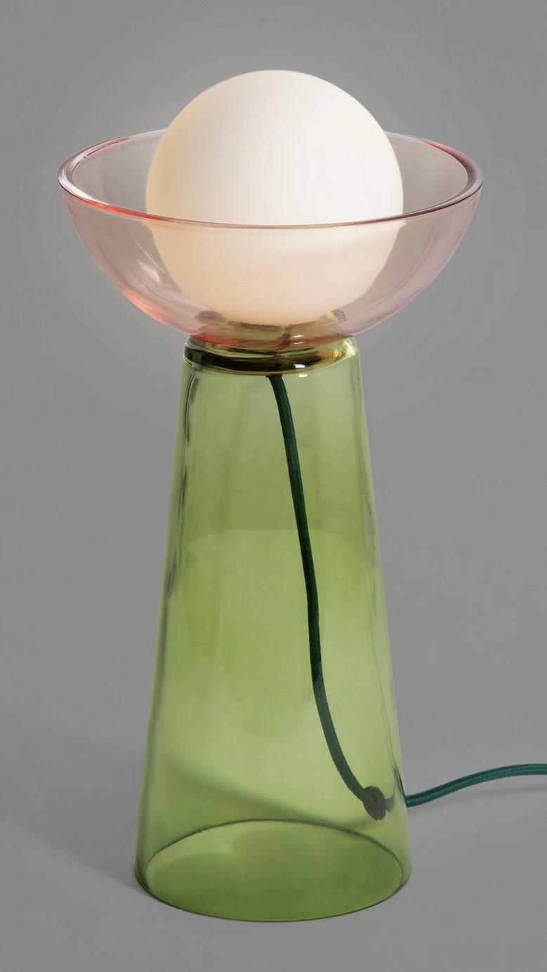 Habitat Pictor Tinted Glass Table Lamp - Green 2 Habitat Pictor Tinted Glass Table Lamp - Green - Image 2