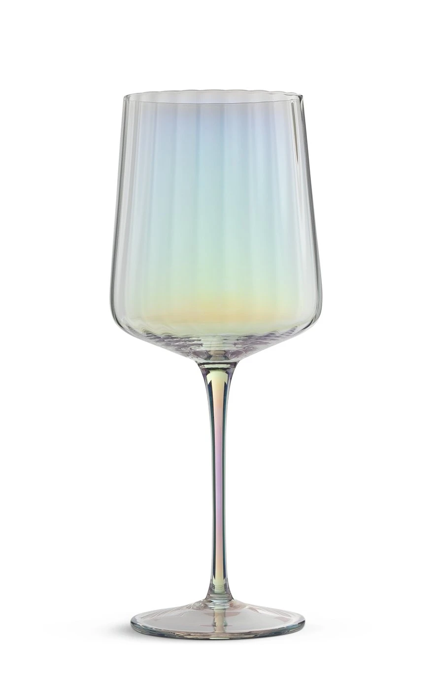 Habitat Iridescent Flute Wine Glass-Set Of 4 3 Habitat Iridescent Flute Wine Glass-Set Of 4 - Image 3