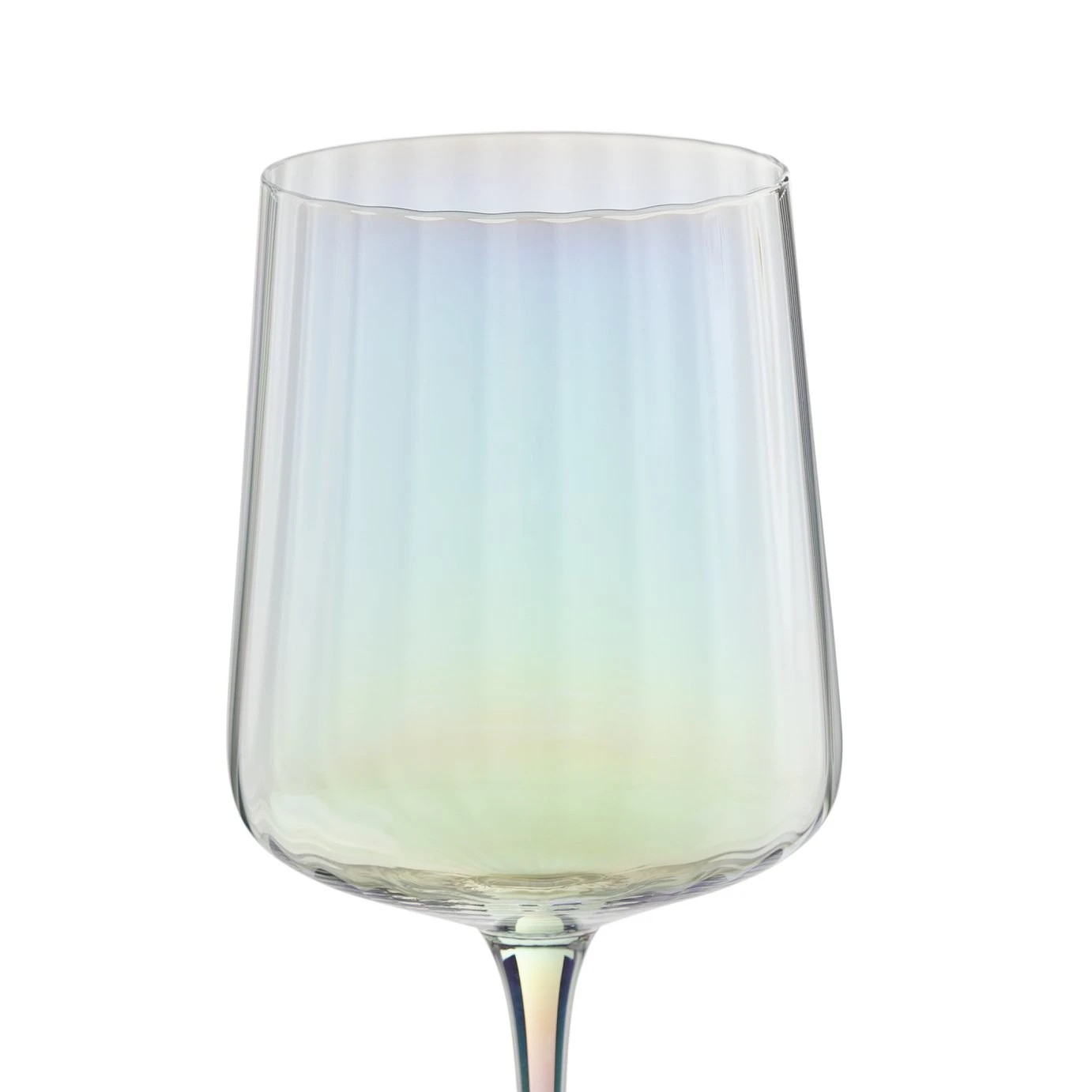 Habitat Iridescent Flute Wine Glass-Set Of 4 4 Habitat Iridescent Flute Wine Glass-Set Of 4 - Image 4