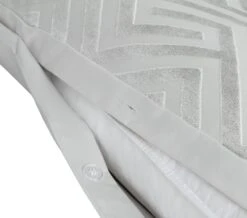 Habitat Geo Velvet Silver Bedding Set - Single -Habitat Store 9621356 R Z004A