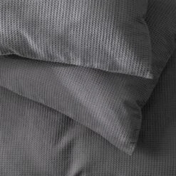 Habitat Cotton Waffle Plain Charcoal Bedding Set - Single 9 Habitat Cotton Waffle Plain Charcoal Bedding Set - Single -Habitat Store 9625211 R Z003A