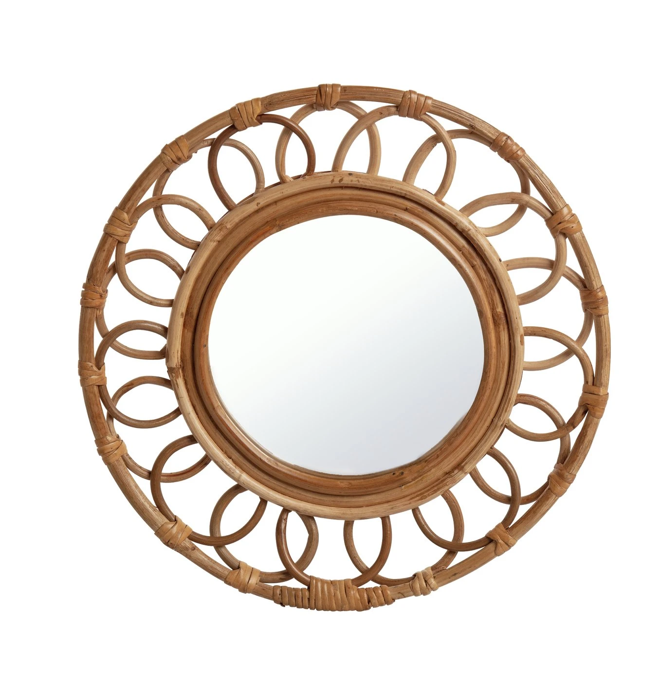 Habitat Faux Rattan Garden Mirror 1 Habitat Faux Rattan Garden Mirror