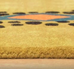 Habitat Kids Dragon Shaped Rug - Mustard - 100x150cm -Habitat Store 9627817 R Z002C