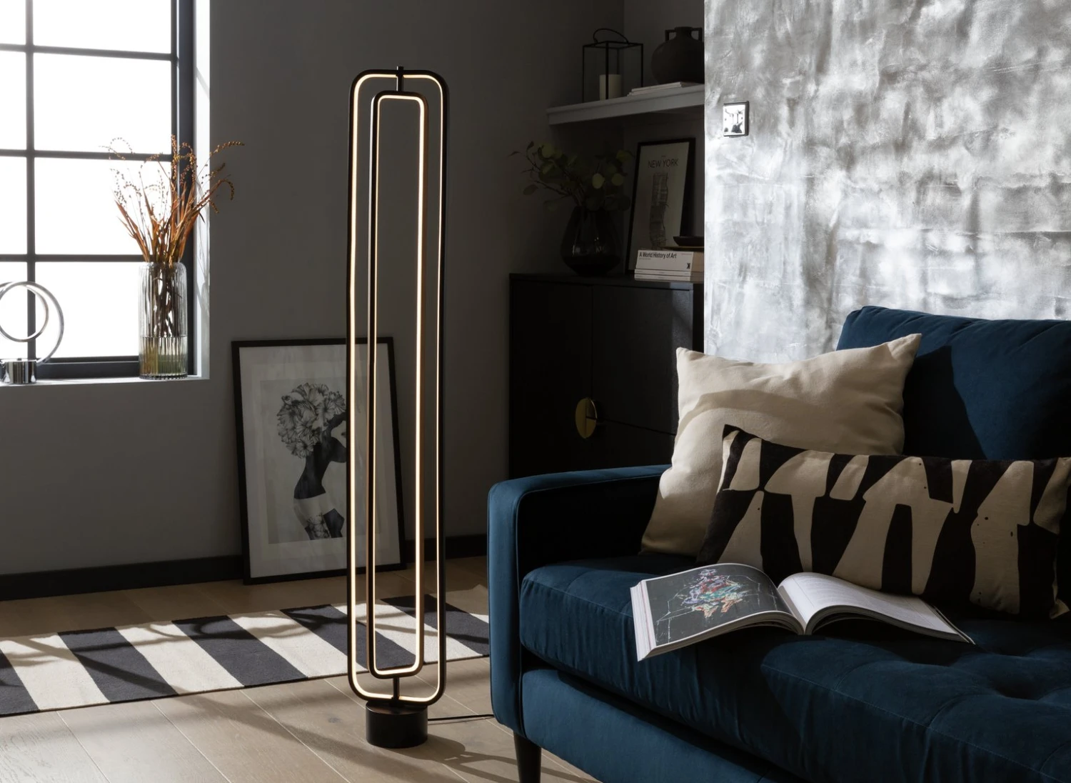 Habitat Sio LED Floor Lamp - Black 1 Habitat Sio LED Floor Lamp - Black