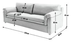 Habitat Florence Leather 4 Seater Sofa - Tan -Habitat Store 9629808 R E001