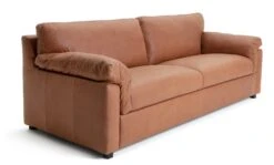 Habitat Florence Leather 4 Seater Sofa - Tan -Habitat Store 9629808 R Z004A