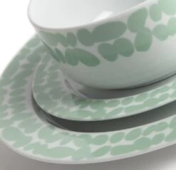 Habitat Scandi Decal 12 Piece Porcelain Dinner Set -Habitat Store 9634721 R Z005A