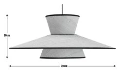 Habitat Otto 2 Tier Pendant Shade - Natural 8 Habitat Otto 2 Tier Pendant Shade - Natural -Habitat Store 9636561 R E001