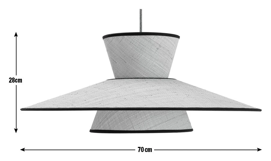 Habitat Otto 2 Tier Pendant Shade - Natural 3 Habitat Otto 2 Tier Pendant Shade - Natural - Image 3