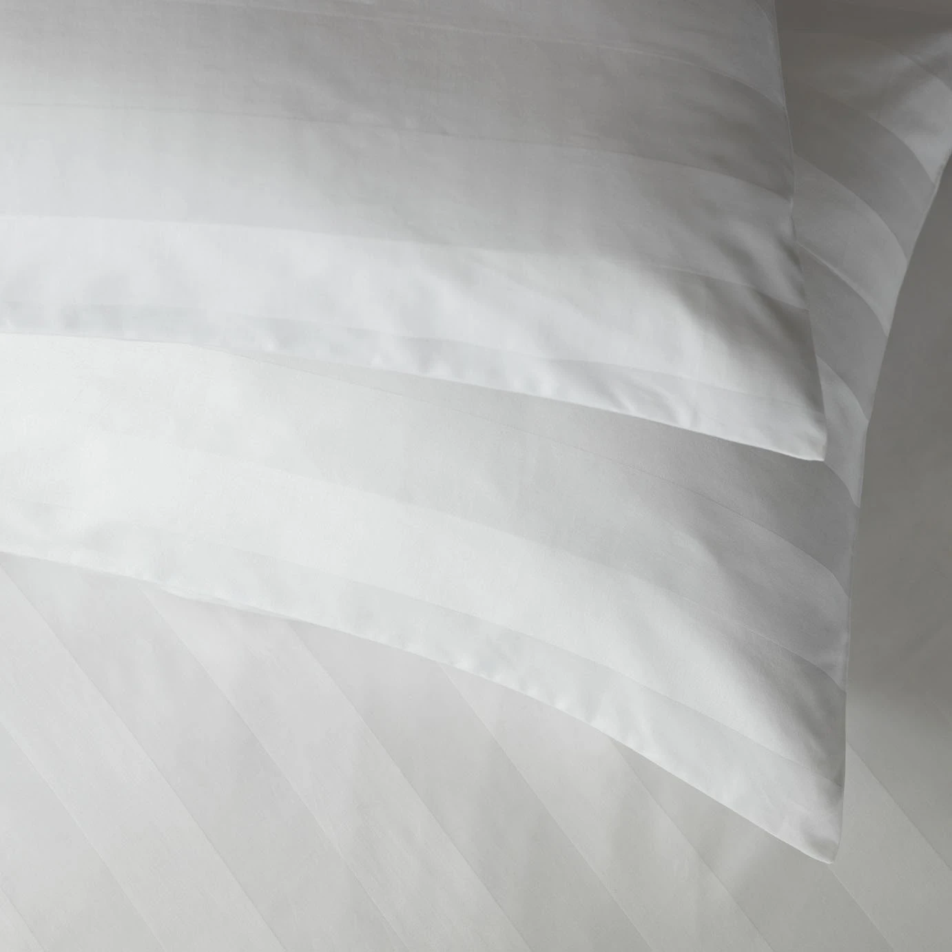 Habitat Cotton 400TC Sateen Stripe White Bedding Set -Double 4 Habitat Cotton 400TC Sateen Stripe White Bedding Set -Double - Image 4