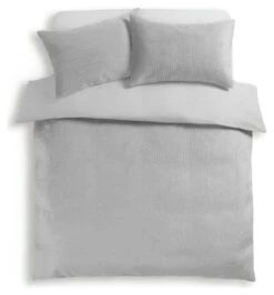 Habitat Pinsonic Velvet Plain Grey Bedding Set - Double -Habitat Store 9649338 R Z002A