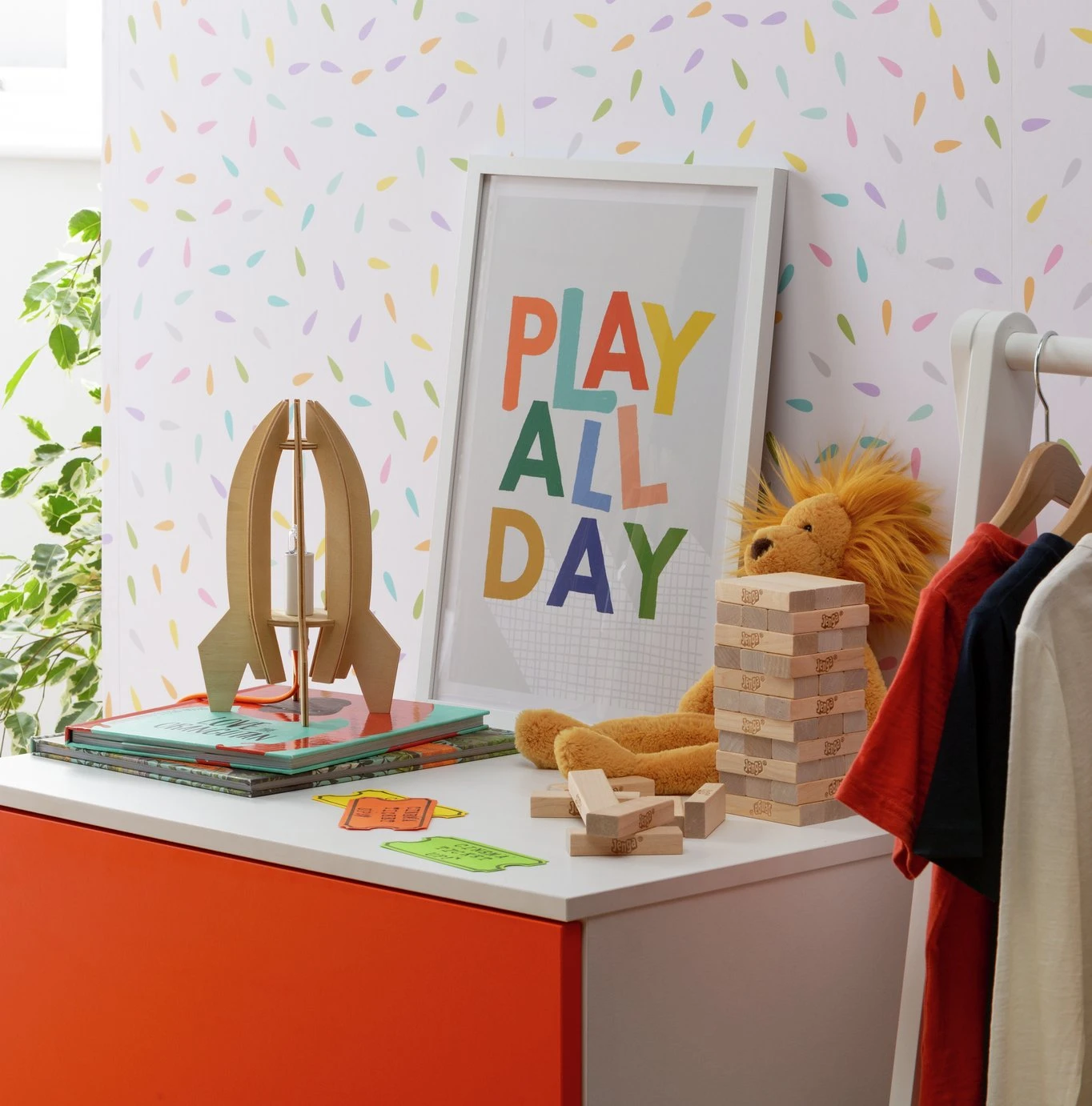 Habitat Kids Play Slogan Framed Wall Art - 31x43cm 2 Habitat Kids Play Slogan Framed Wall Art - 31x43cm - Image 2